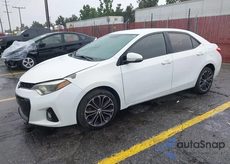 2015 Toyota Corolla S Plus from USA, damaged, VIN 5YFBURHE3FP257489